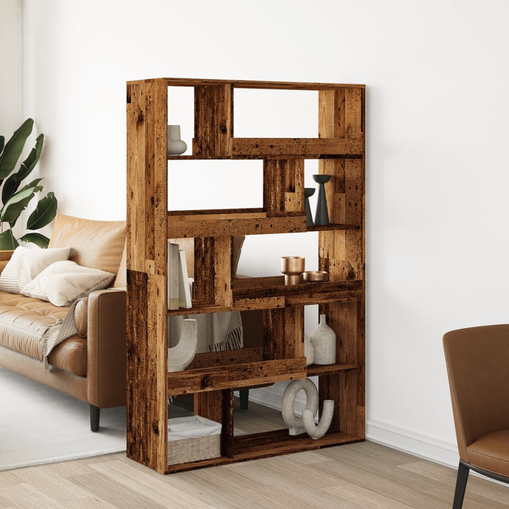 rumdeler 100x33x156,5 cm konstrueret træ antikt træ