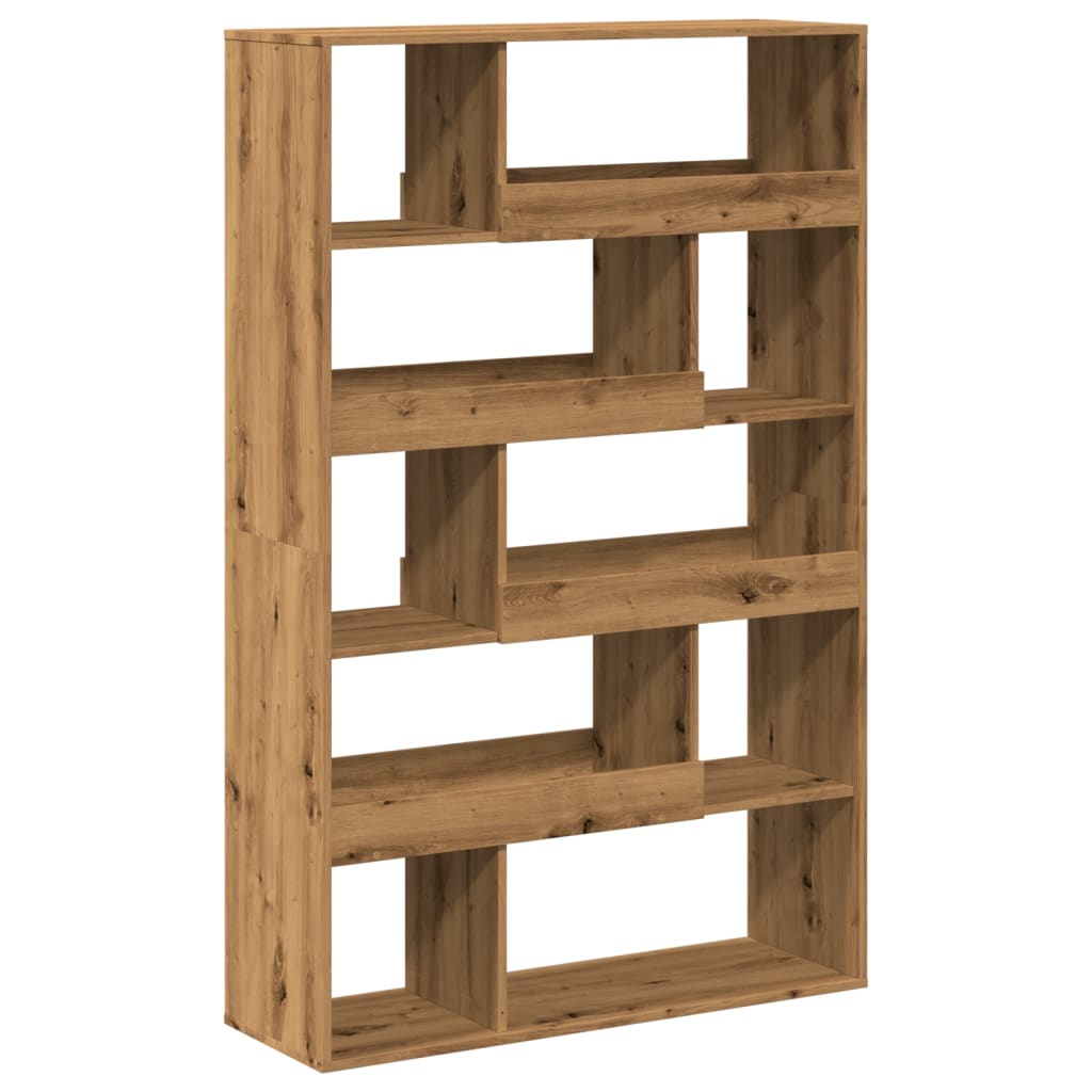 rumdeler 100x33x156,5 cm konstrueret træ egetræsfarve