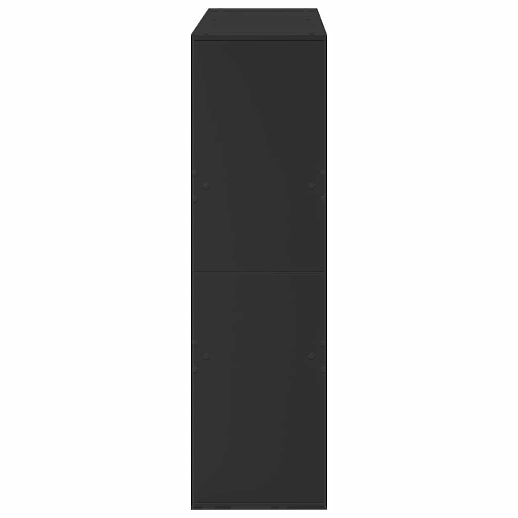 rumdeler 100x33x115 cm konstrueret træ sort