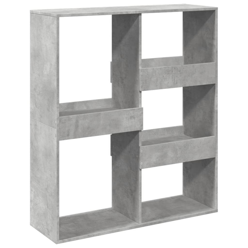 rumdeler 100x33x115 cm konstrueret træ betongrå