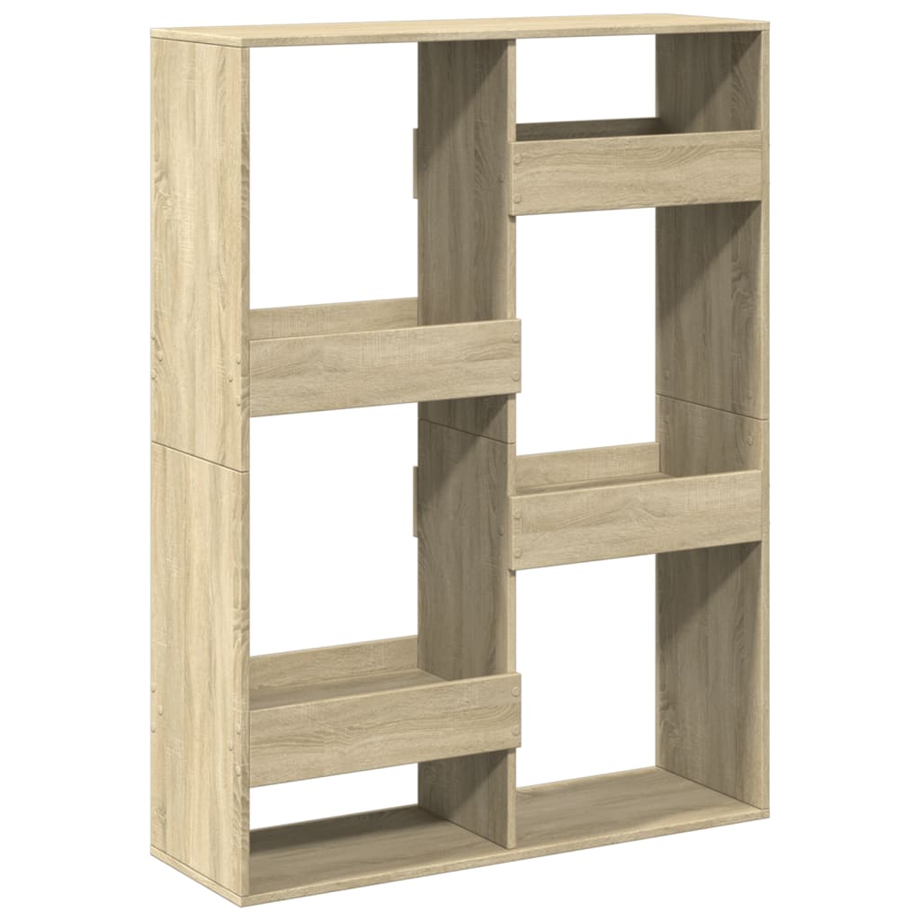 rumdeler 100x33x135 cm konstrueret træ sonoma-eg
