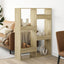 rumdeler 100x33x135 cm konstrueret træ sonoma-eg