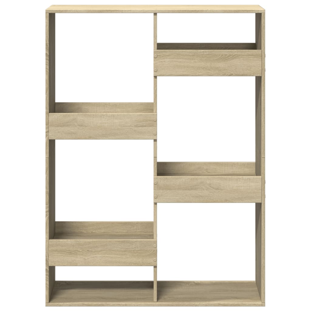 rumdeler 100x33x135 cm konstrueret træ sonoma-eg