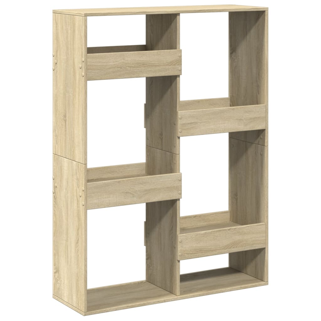 rumdeler 100x33x135 cm konstrueret træ sonoma-eg