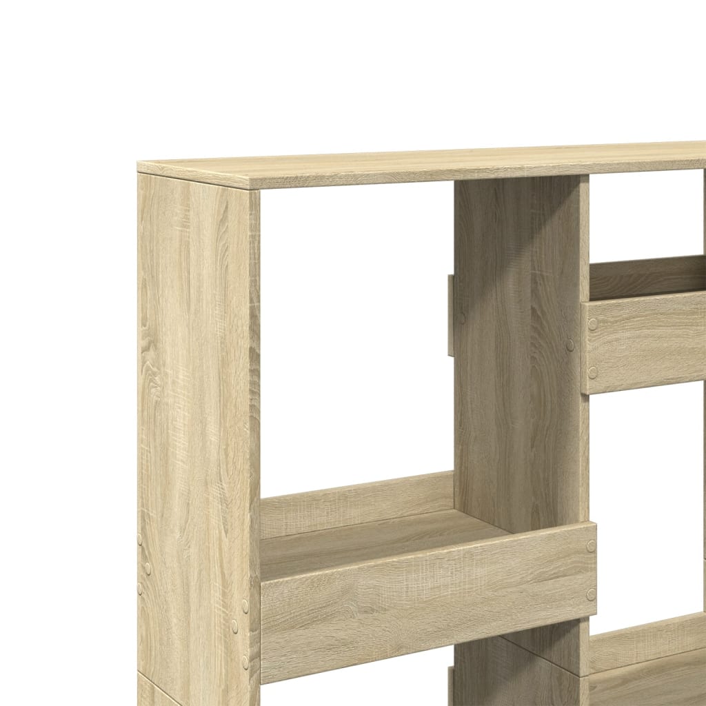 rumdeler 100x33x135 cm konstrueret træ sonoma-eg