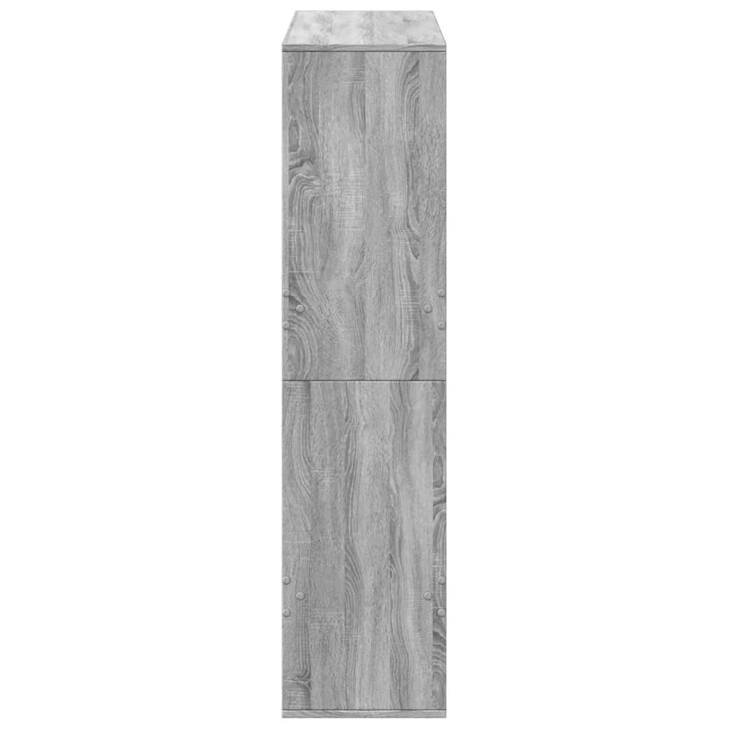 rumdeler 100x33x135 cm konstrueret træ grå sonoma-eg