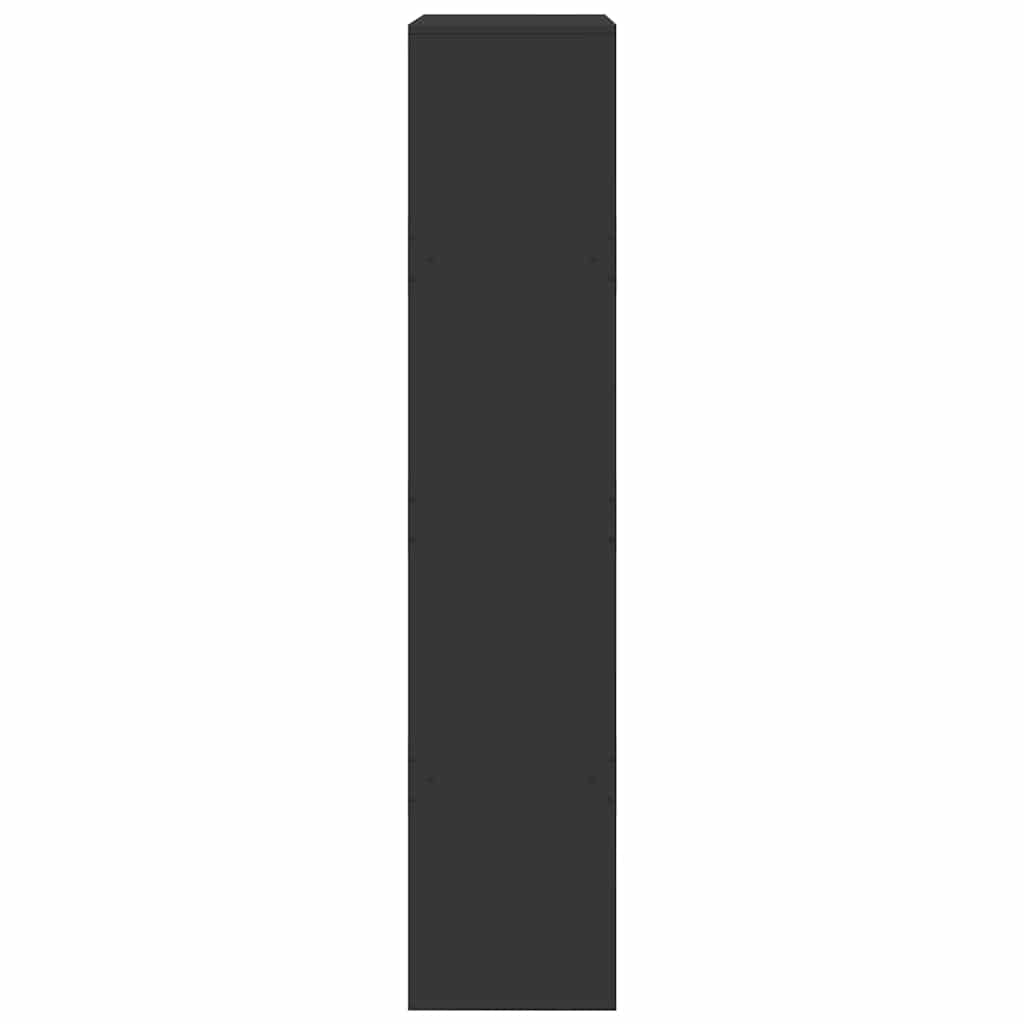 rumdeler 100x33x155,5 cm konstrueret træ sort