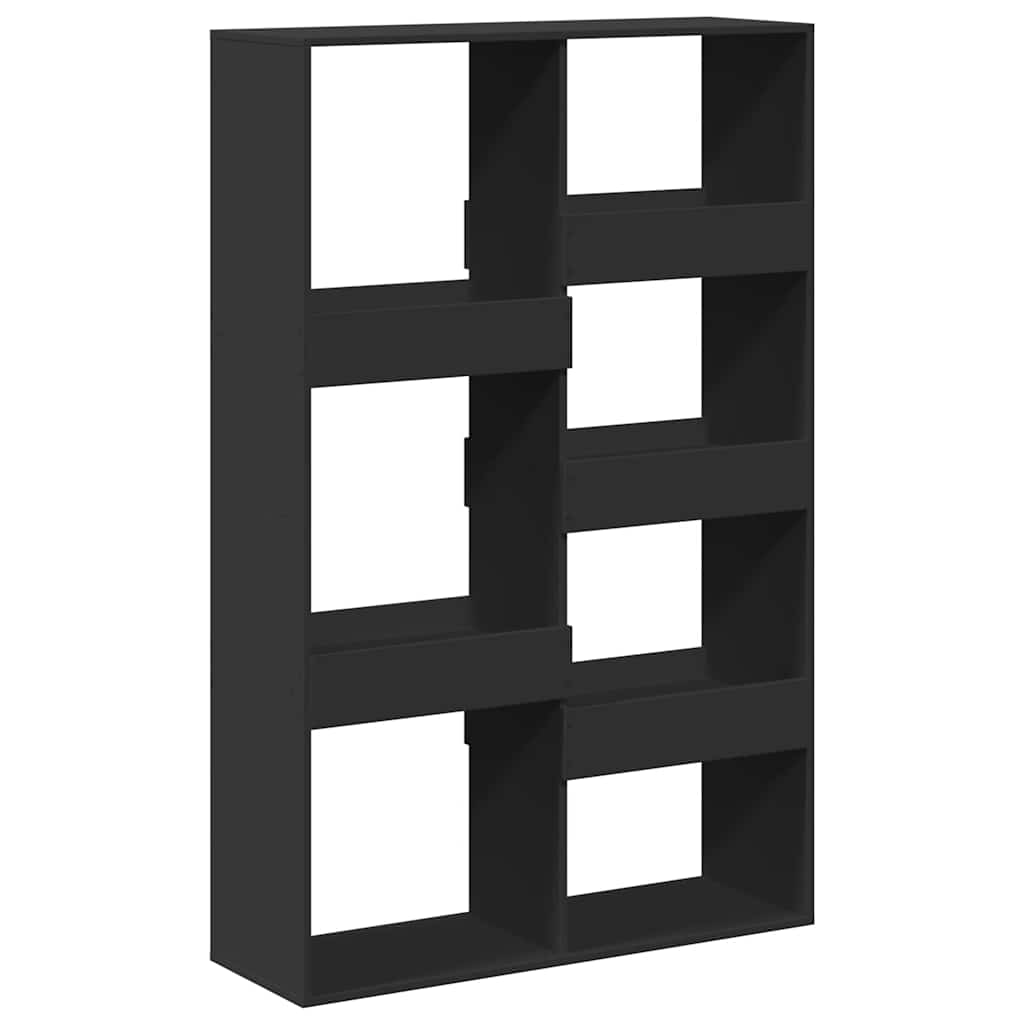 rumdeler 100x33x155,5 cm konstrueret træ sort