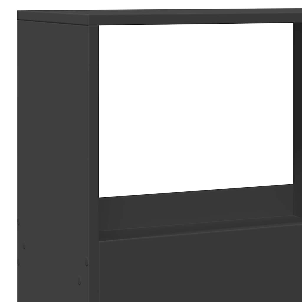 rumdeler 100x33x155,5 cm konstrueret træ sort