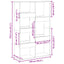 rumdeler 100x33x155,5 cm konstrueret træ sonoma-eg