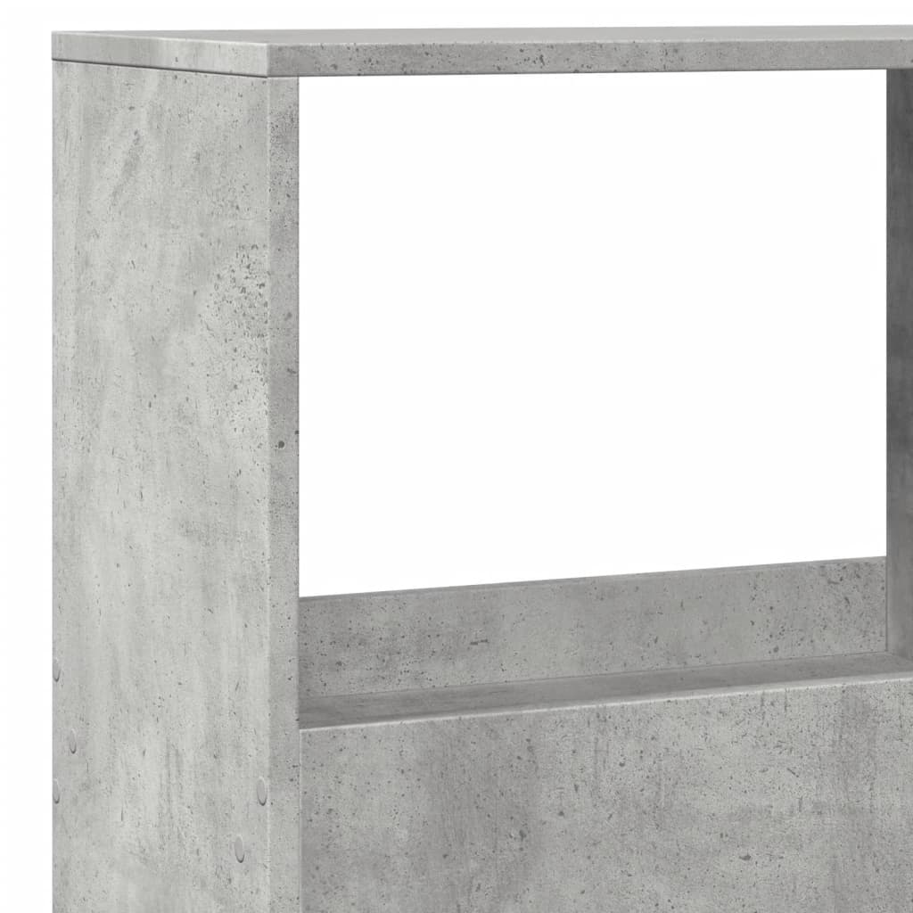 rumdeler 100x33x155,5 cm konstrueret træ betongrå