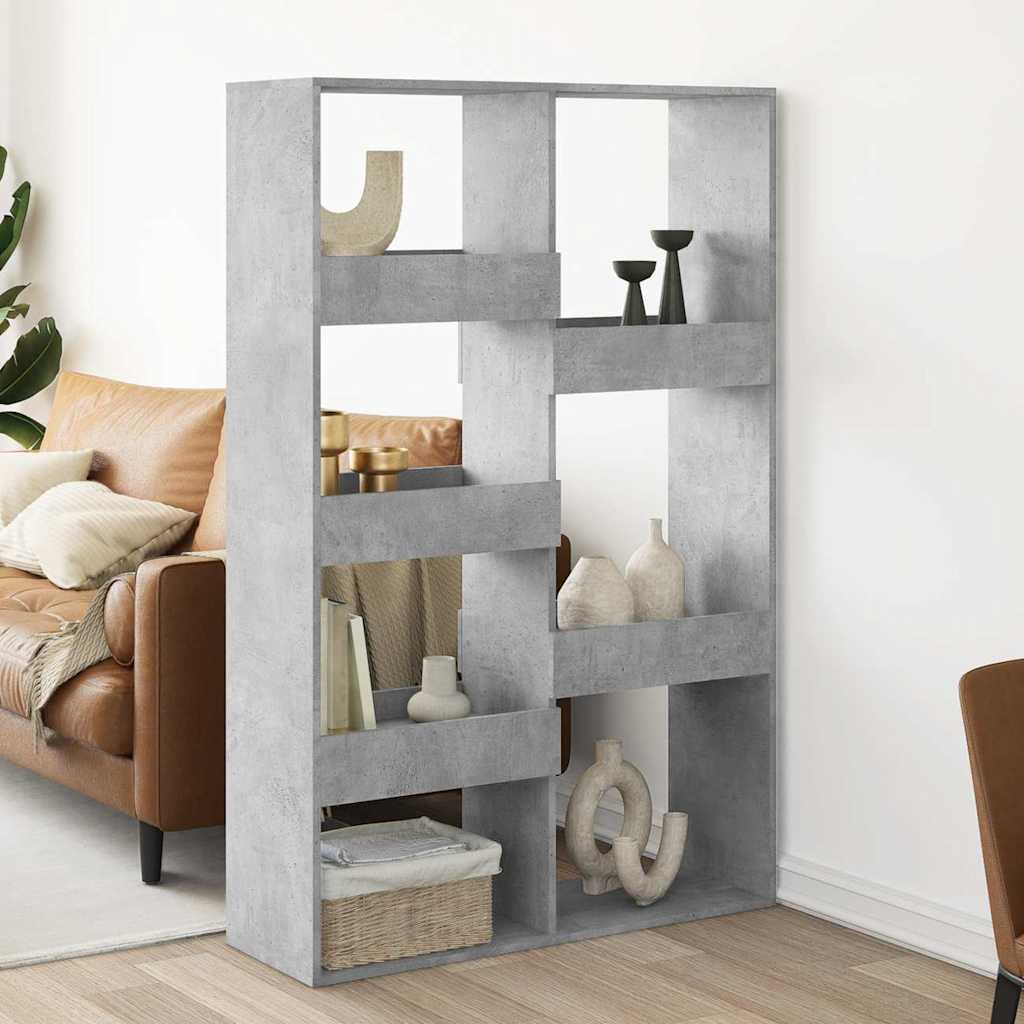 rumdeler 100x33x155,5 cm konstrueret træ betongrå