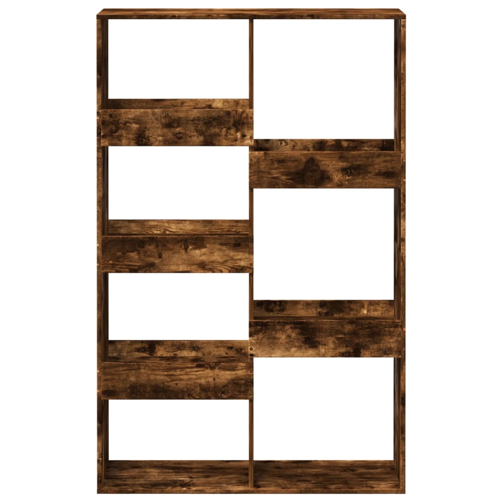 rumdeler 100x33x155,5 cm konstrueret træ røget egetræsfarve