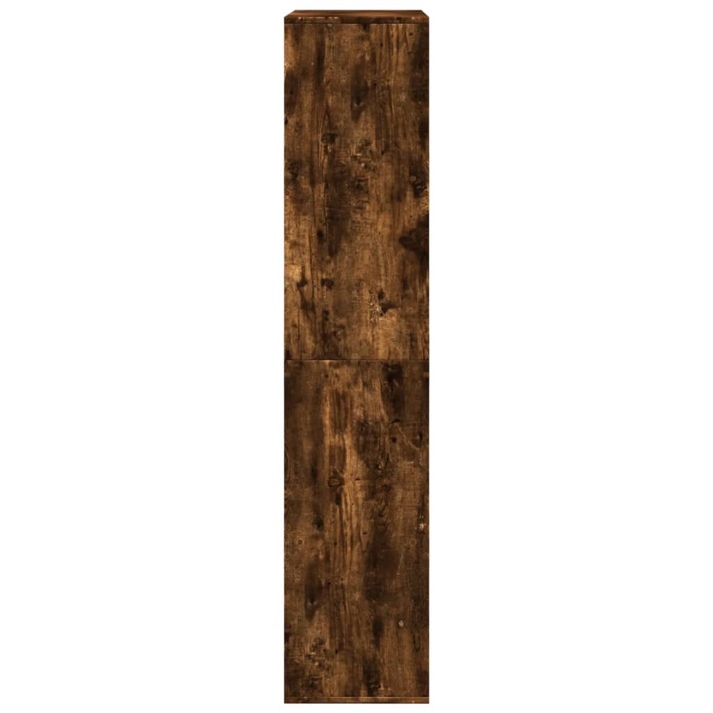rumdeler 100x33x155,5 cm konstrueret træ røget egetræsfarve