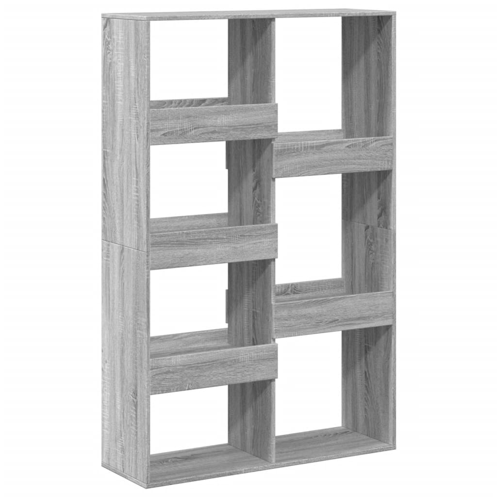rumdeler 100x33x155,5 cm konstrueret træ grå sonoma-eg