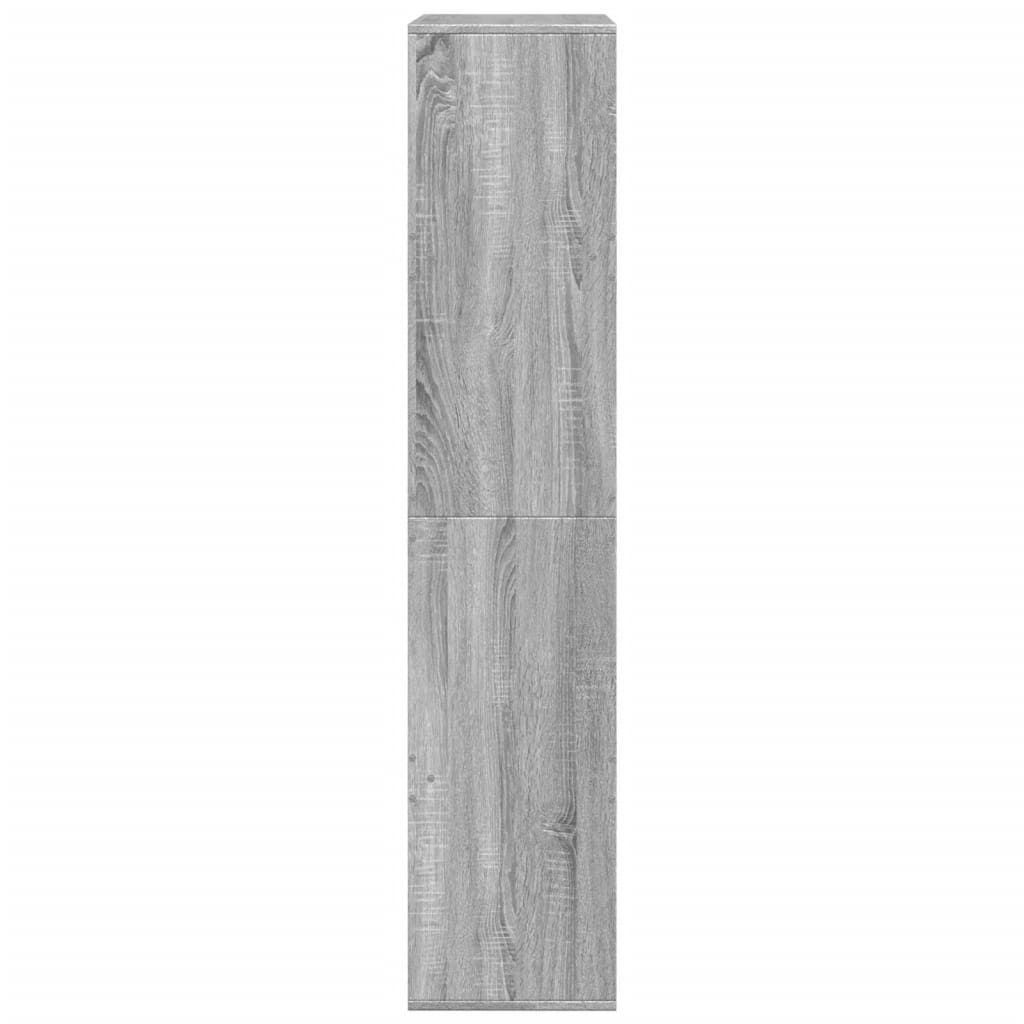 rumdeler 100x33x155,5 cm konstrueret træ grå sonoma-eg