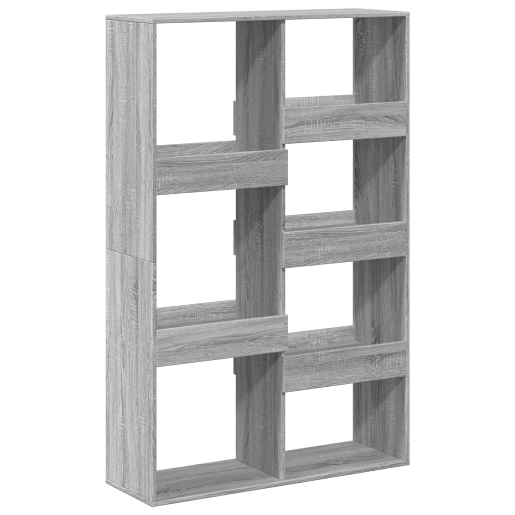 rumdeler 100x33x155,5 cm konstrueret træ grå sonoma-eg