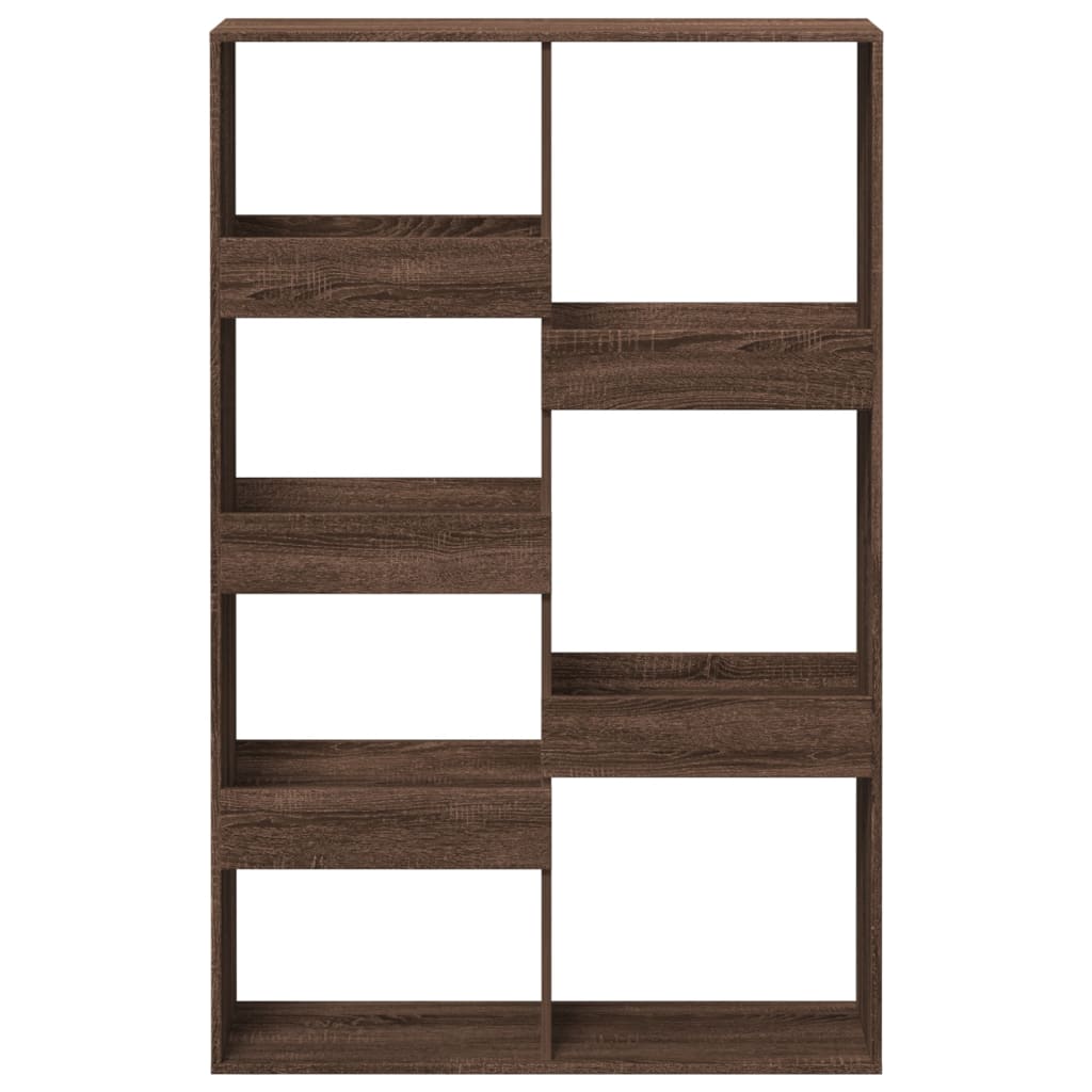 rumdeler 100x33x155,5 cm konstrueret træ brun egetræsfarve
