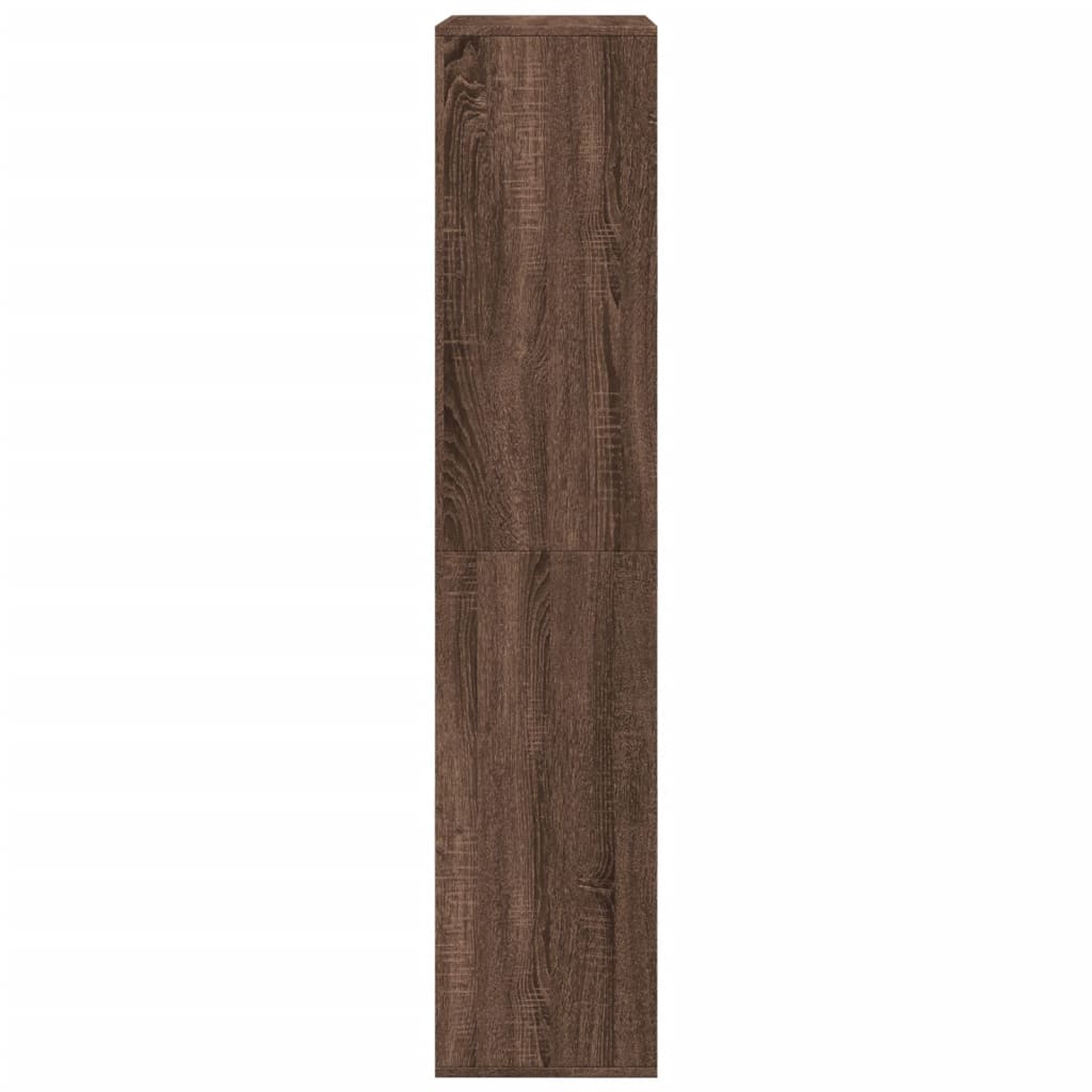 rumdeler 100x33x155,5 cm konstrueret træ brun egetræsfarve