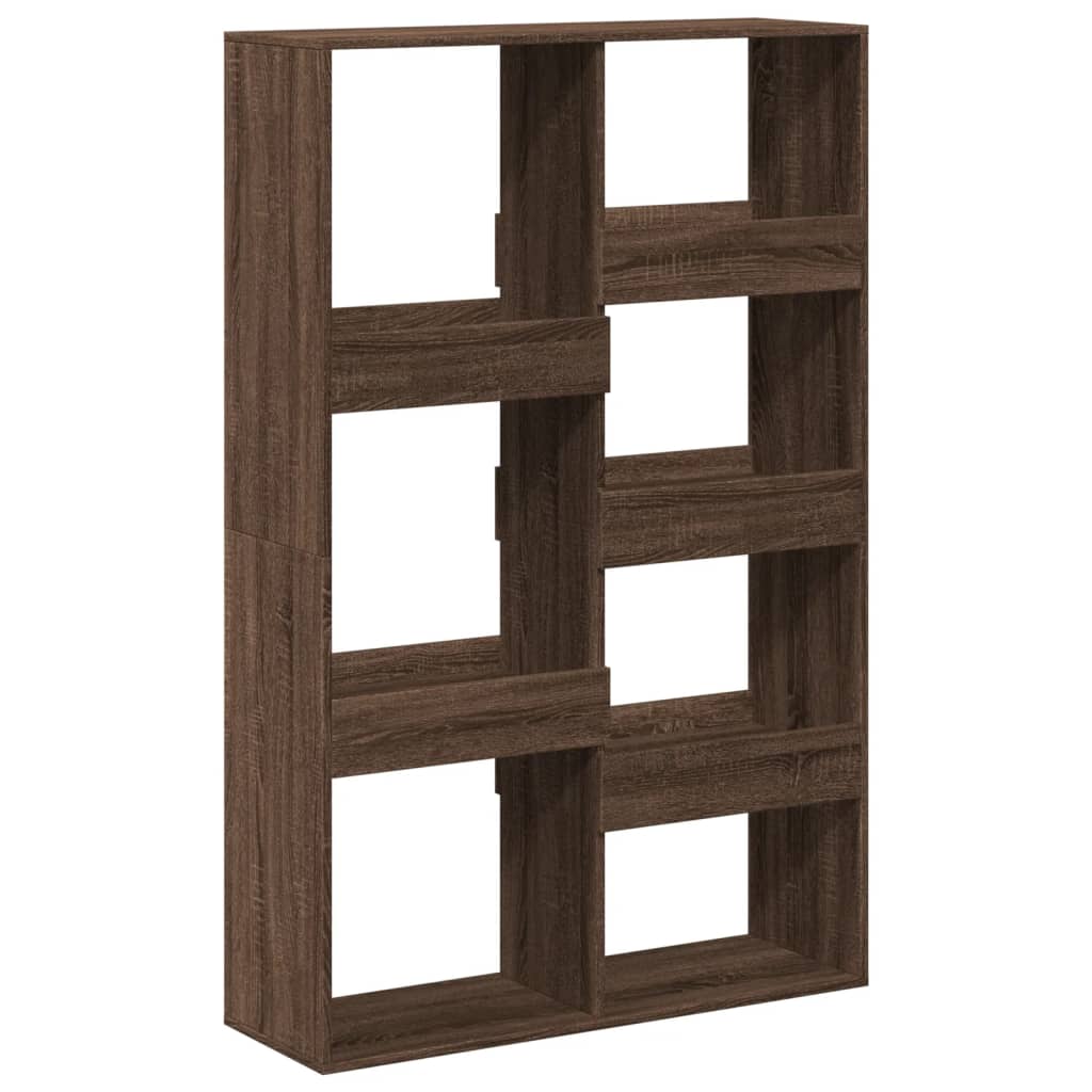 rumdeler 100x33x155,5 cm konstrueret træ brun egetræsfarve