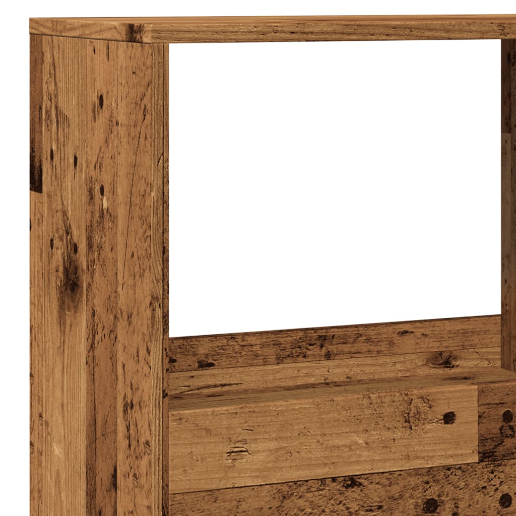 rumdeler 100x33x155,5 cm konstrueret træ antikt træ