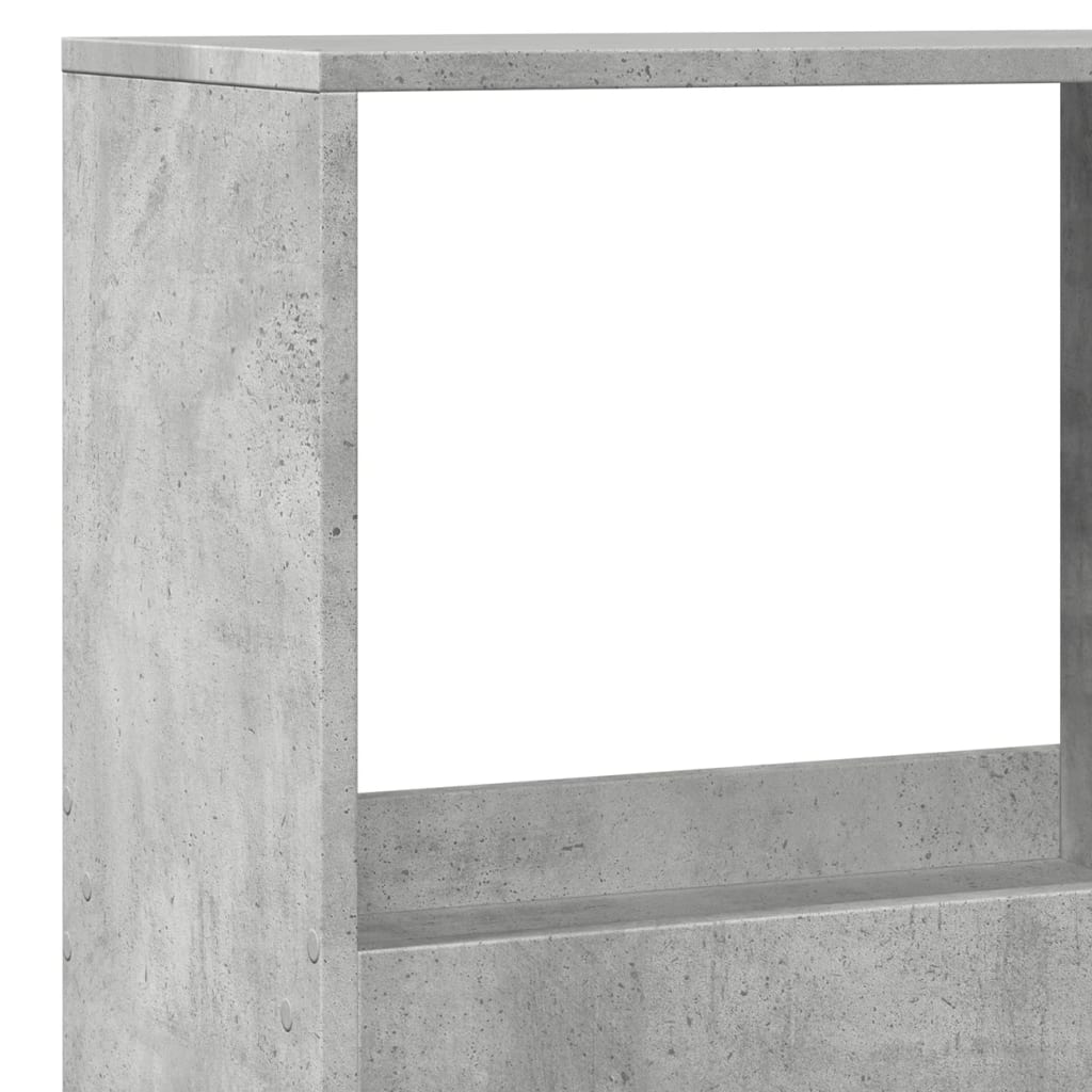 rumdeler 100x33x175 cm konstrueret træ betongrå