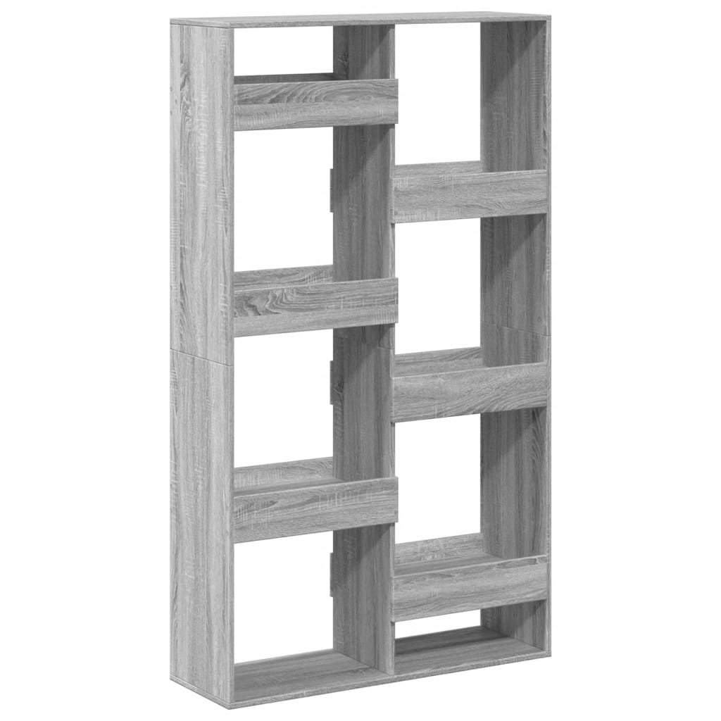 rumdeler 100x33x175 cm konstrueret træ grå sonoma-eg