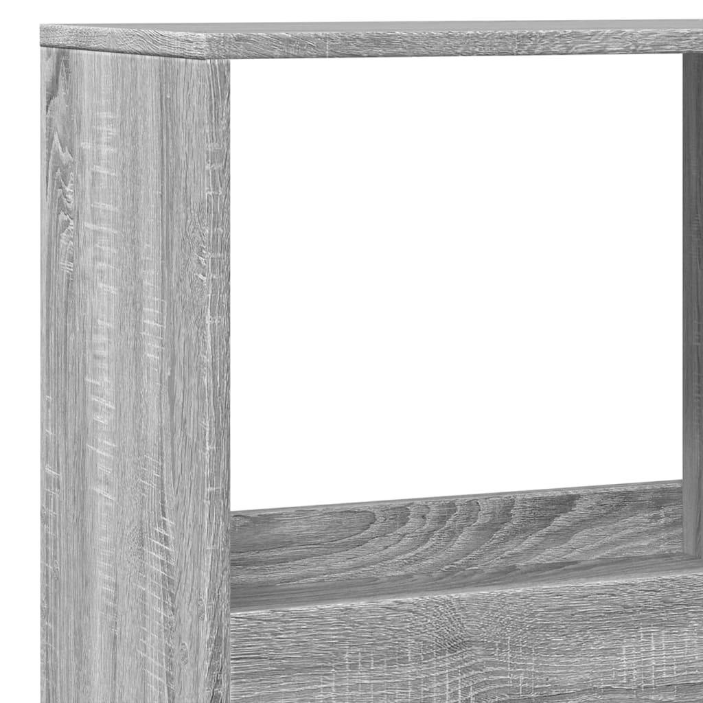 rumdeler 100x33x175 cm konstrueret træ grå sonoma-eg