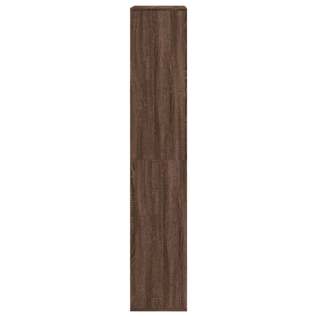 rumdeler 100x33x175 cm konstrueret træ brun egetræsfarve