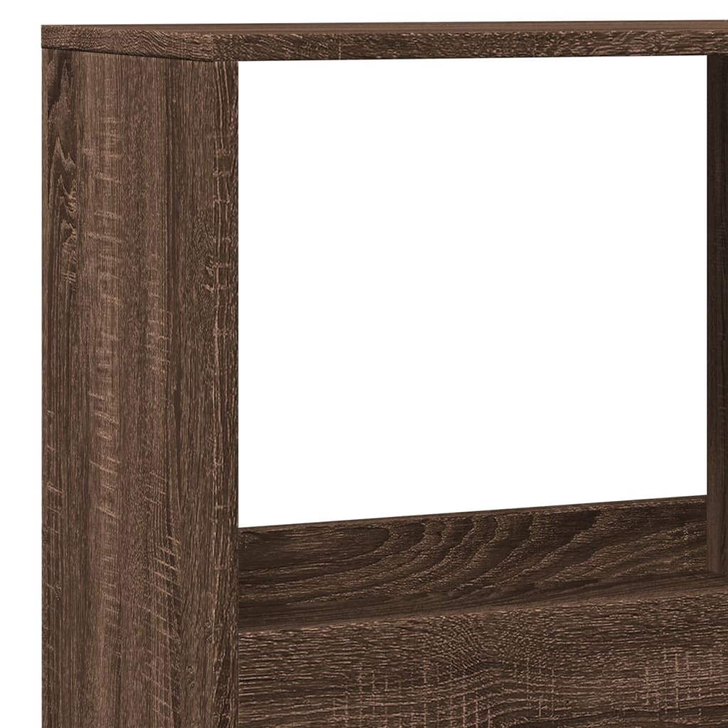 rumdeler 100x33x175 cm konstrueret træ brun egetræsfarve