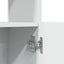 reol 92x33x180 cm konstrueret træ hvid