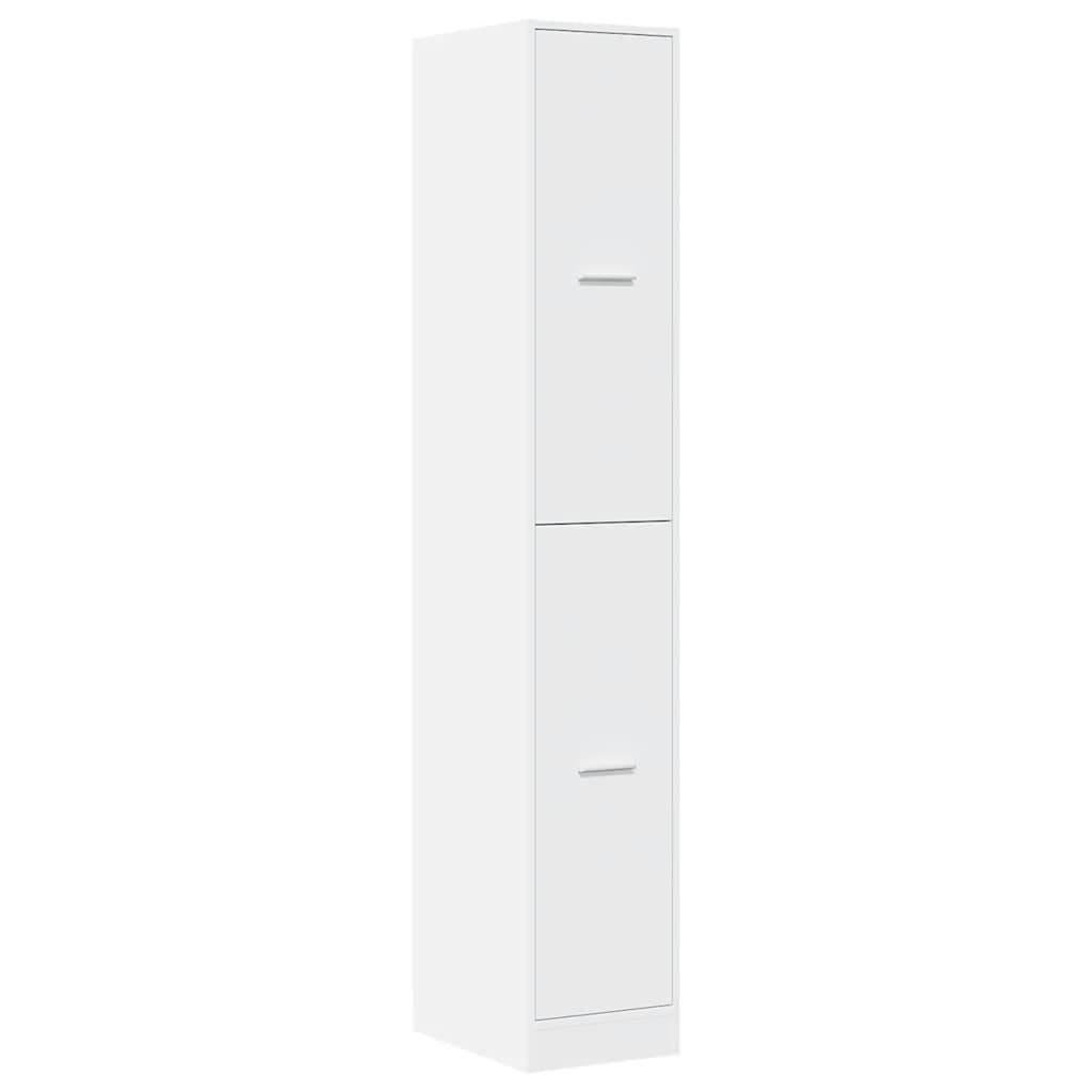 apotekerskab hvid 30x41x174,5 cm konstrueret træ