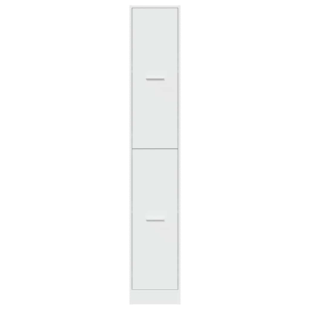 apotekerskab hvid 30x41x174,5 cm konstrueret træ