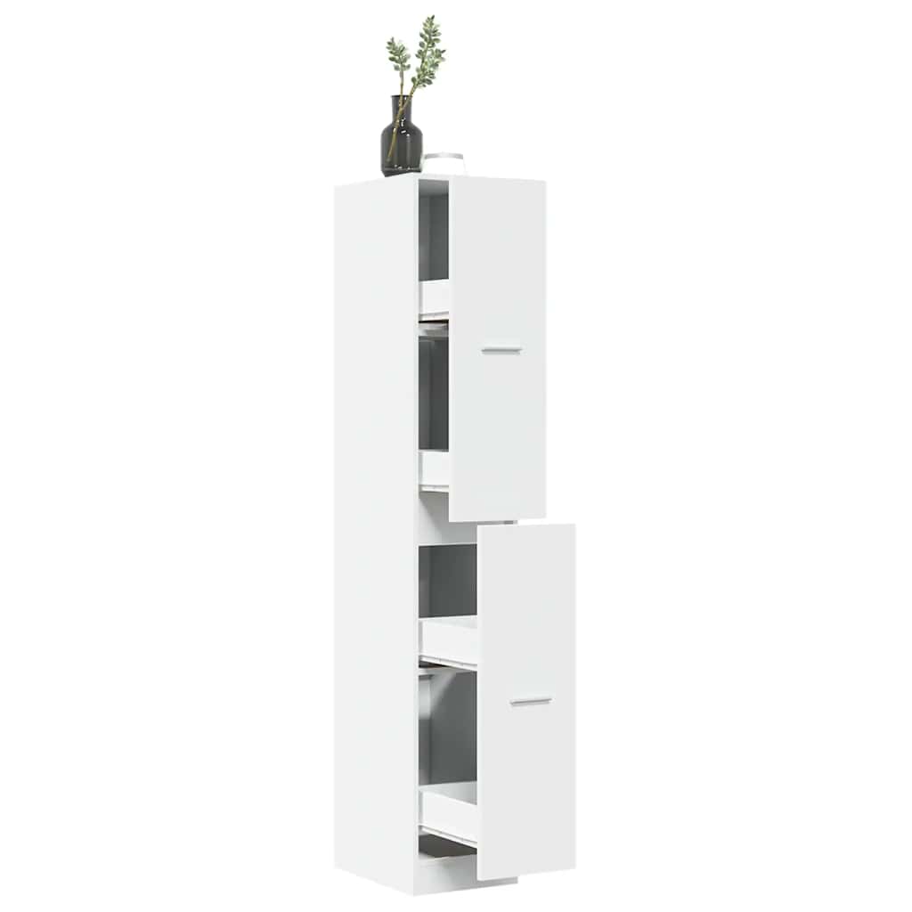 apotekerskab hvid 30x41x174,5 cm konstrueret træ