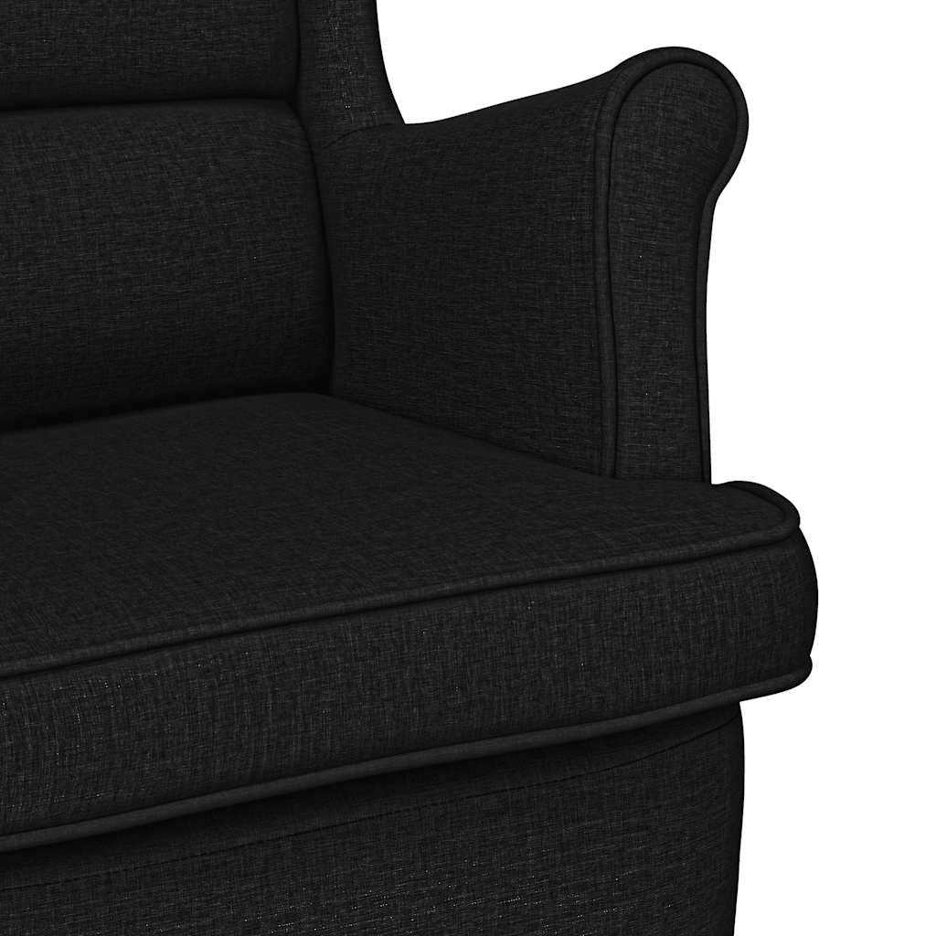 gyngestol 74x90x102 cm stof sort