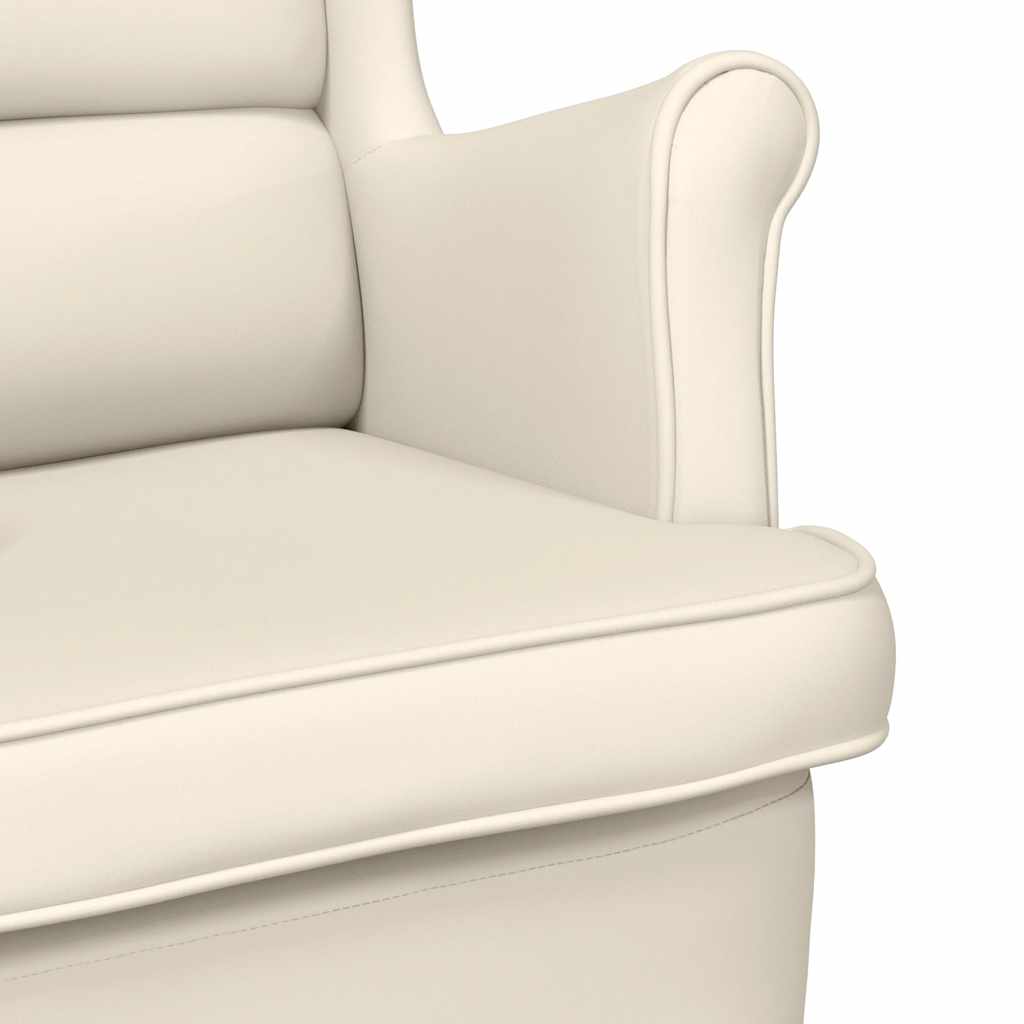 gyngestol 74x90x102 cm linnedstof hvid