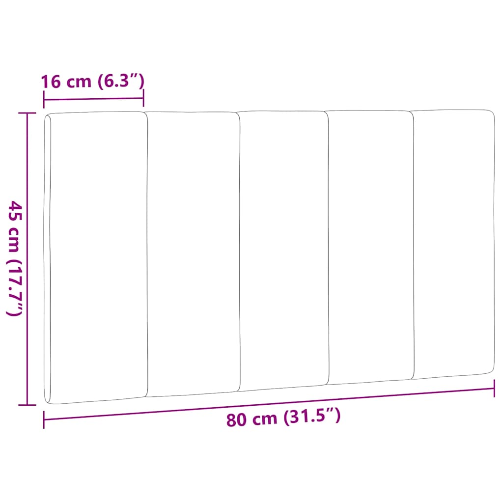 gavlpude Hanko 80 cm stof lysegrå