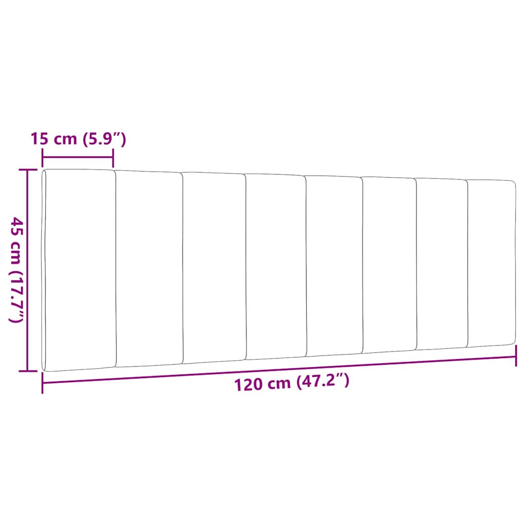 gavlpude Hanko 120 cm stof mørkegrå