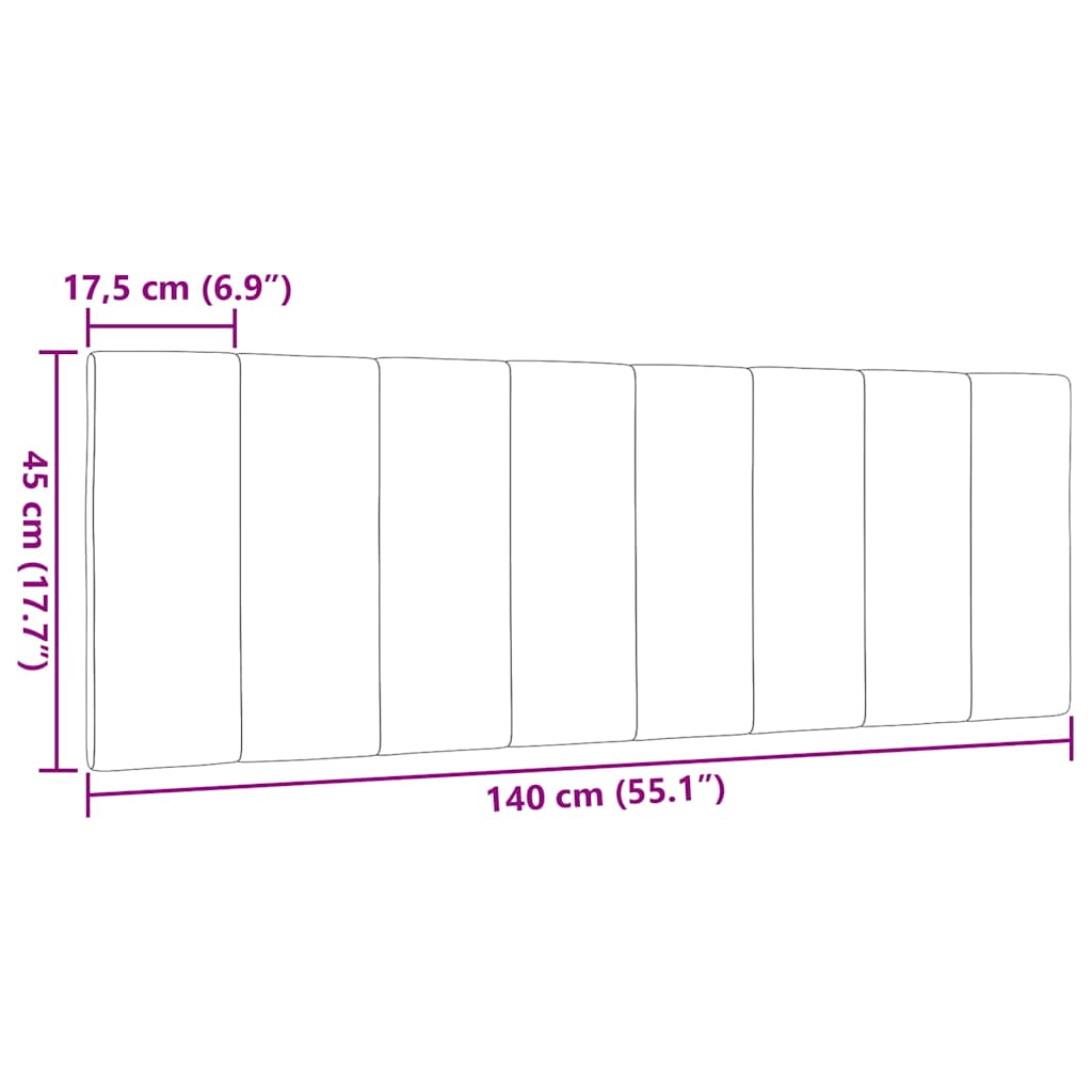 gavlpude Hanko 140 cm stof sort
