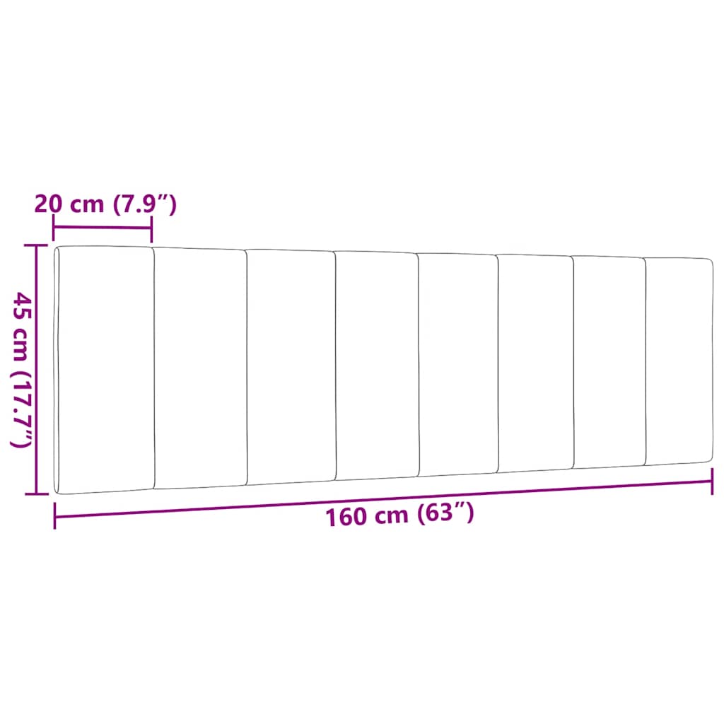 gavlpude Hanko 160 cm stof mørkebrun