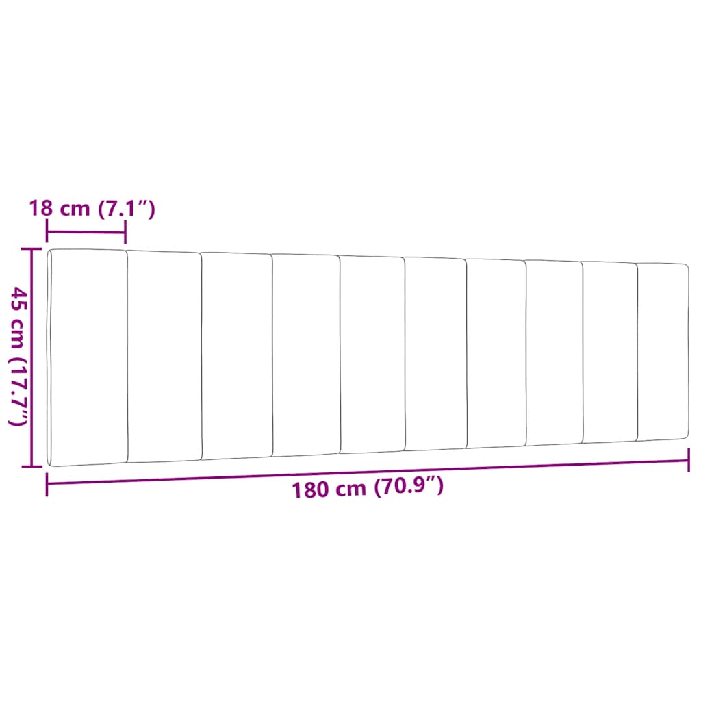gavlpude Hanko 180 cm stof lysegrå