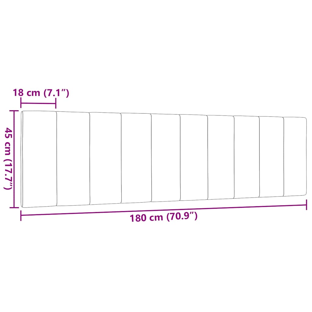 gavlpude Hanko 180 cm stof sort