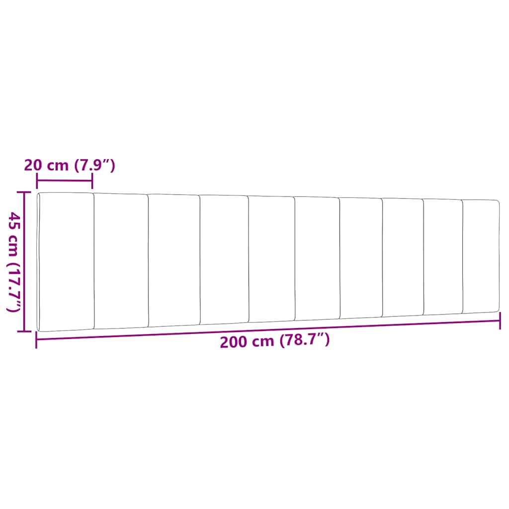 gavlpude Hanko 200 cm stof sort