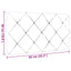 gavlpude 80 cm stof sort