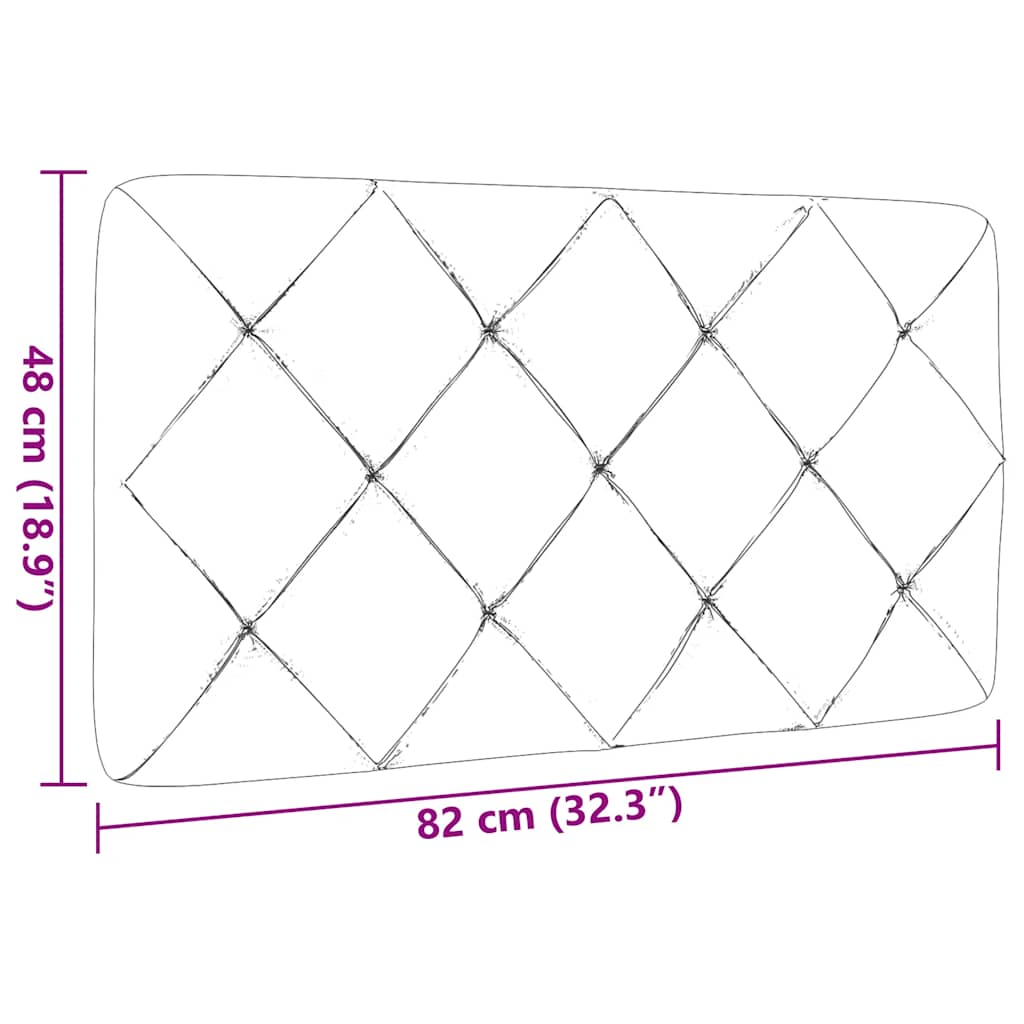 gavlpude 80 cm stof cremefarvet