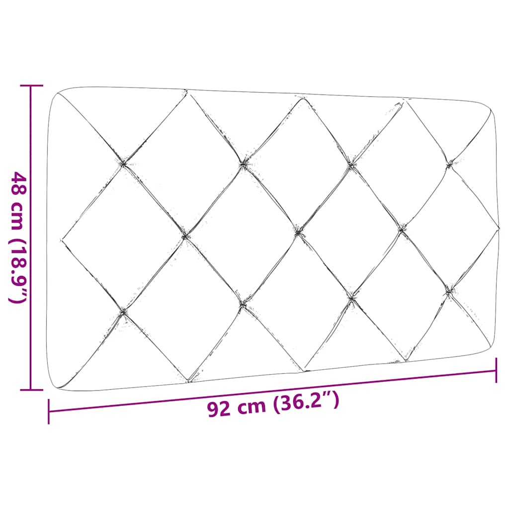 gavlpude 90 cm stof sort