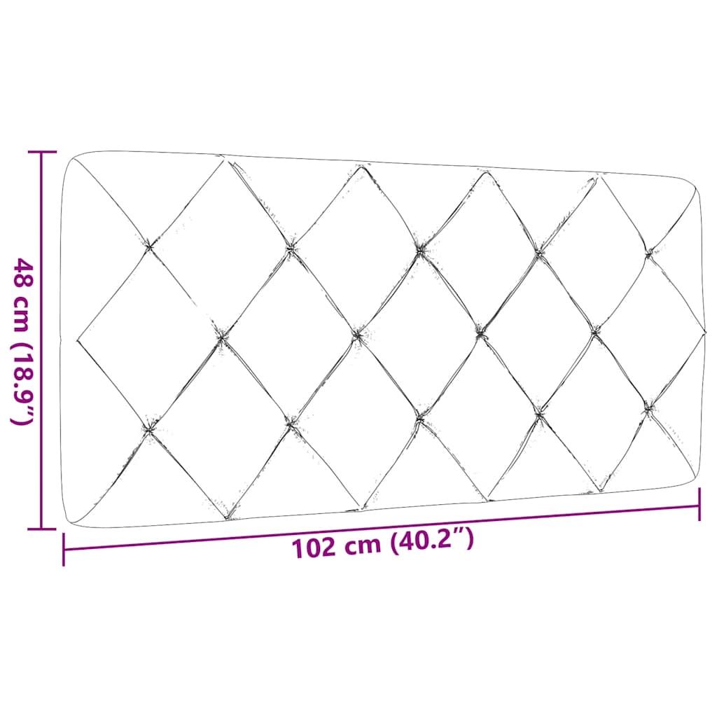 gavlpude 100 cm stof lysegrå