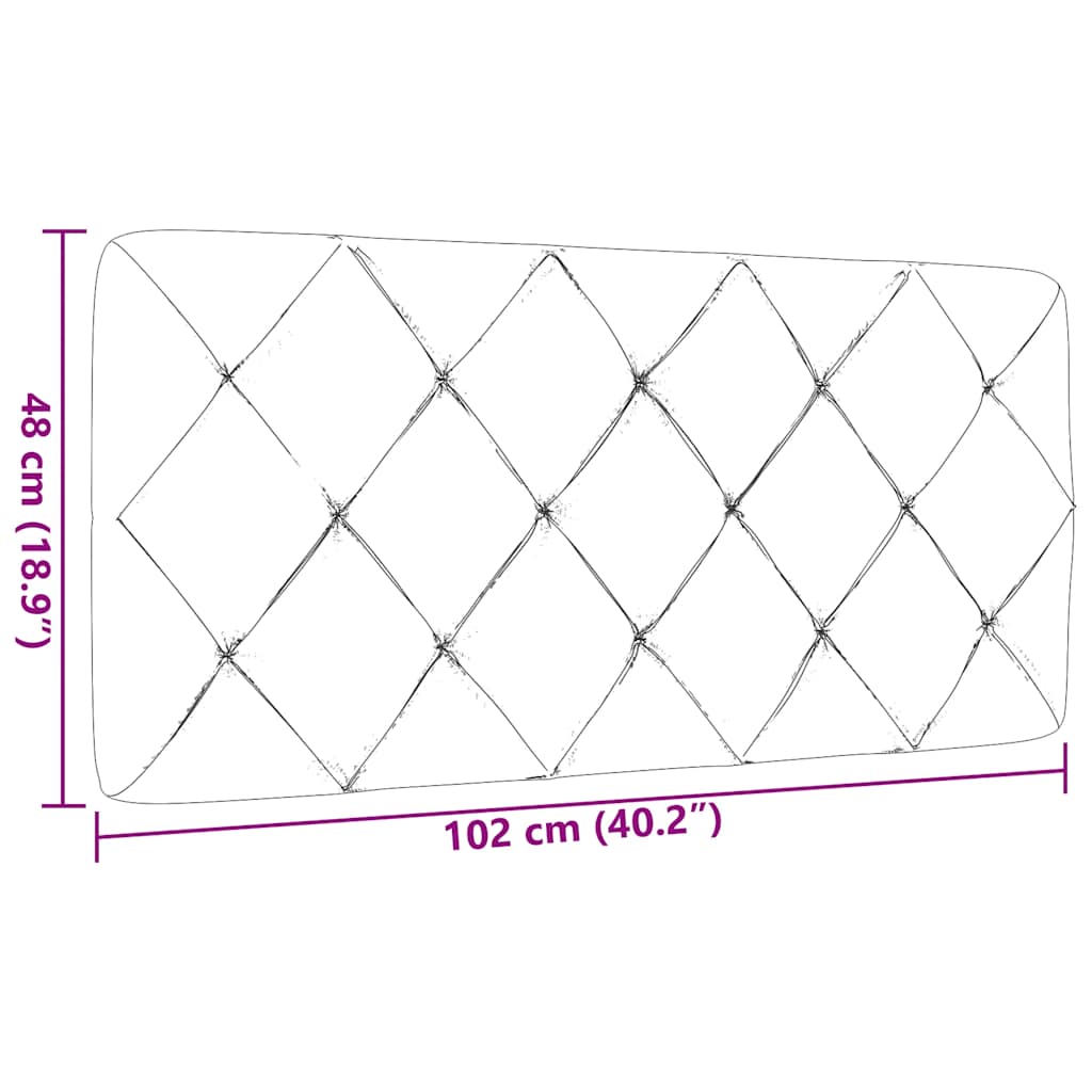 gavlpude 100 cm stof gråbrun