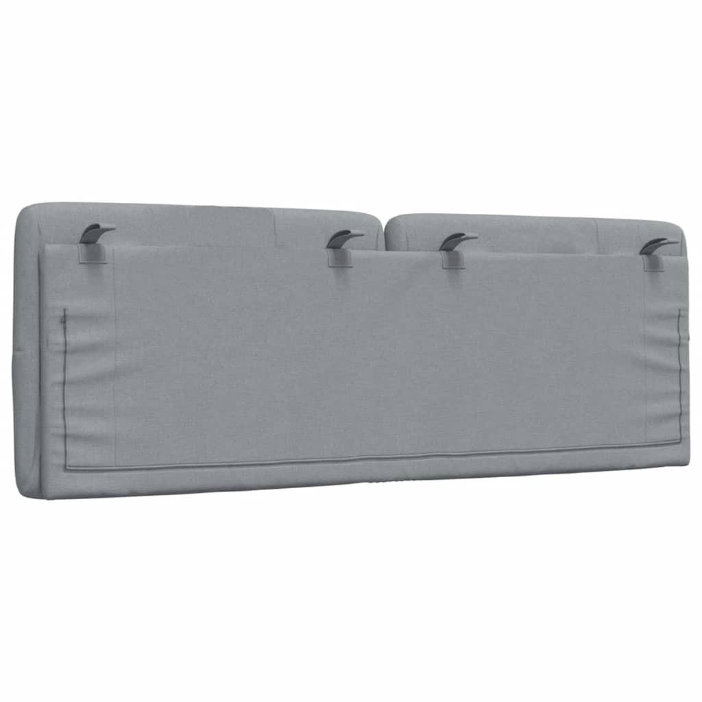 gavlpude 120 cm stof lysegrå