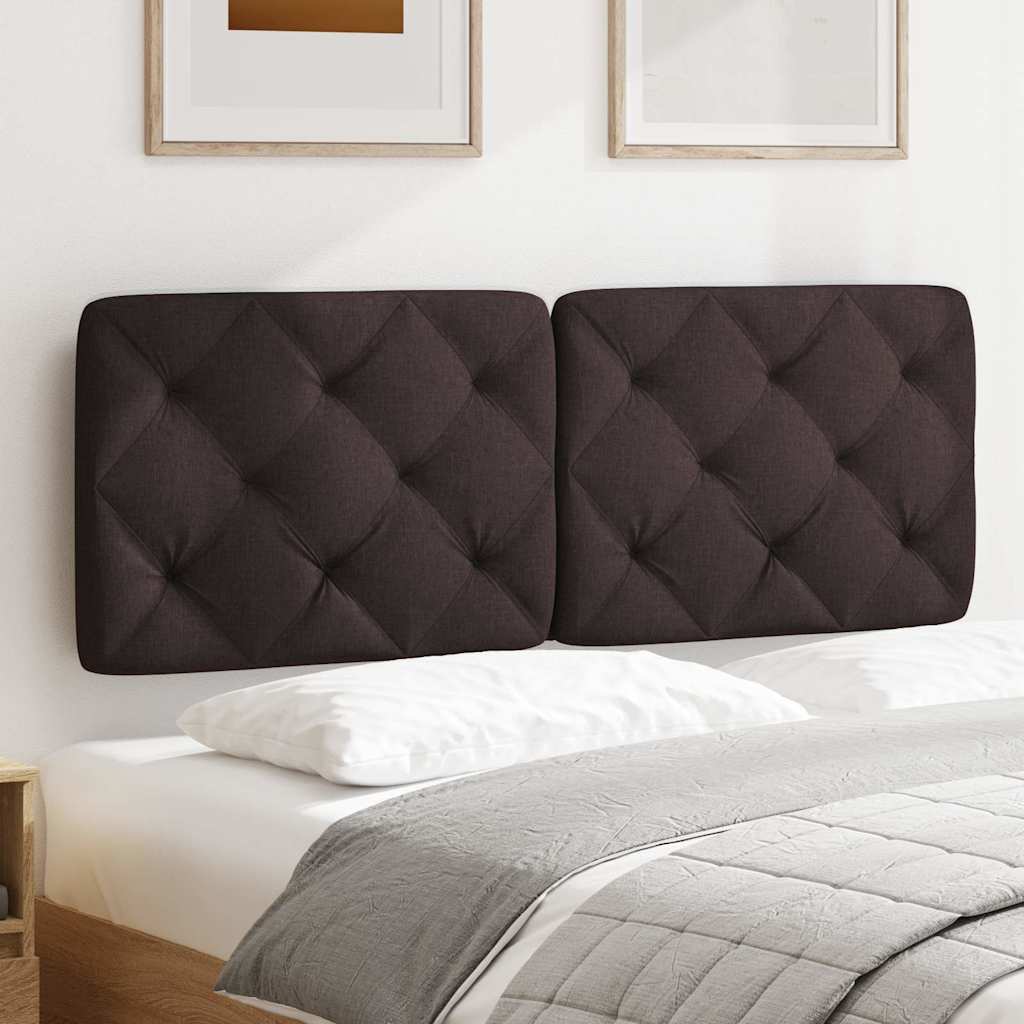 gavlpude 120 cm stof mørkebrun